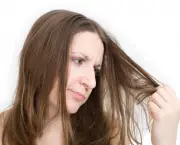 Woman dissatisfied with her hair