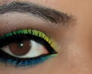 maquiagem verde e amarela copa 1