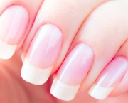 Beautiful healthy natural nails closeup